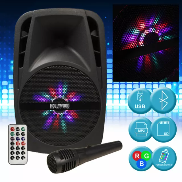 Dj Système de Musique 300 W Bluetooth Télécommande SD MP3 Woofer USB Microphone