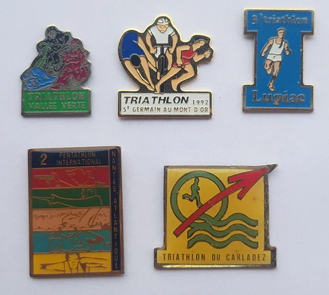 RARE PINS PIN'S - LE TRIATHLON DU CHATEAU - COURSE NATATION