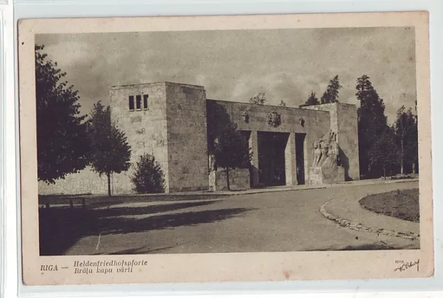 Riga  Heldenfriedhofspforte  ca. 1940   Lettland  Livland  Vidzeme