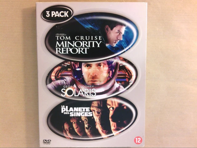 Coffret 3 Dvd / 3 Pack / Minority Report + Solaris + La Planete Des Singes