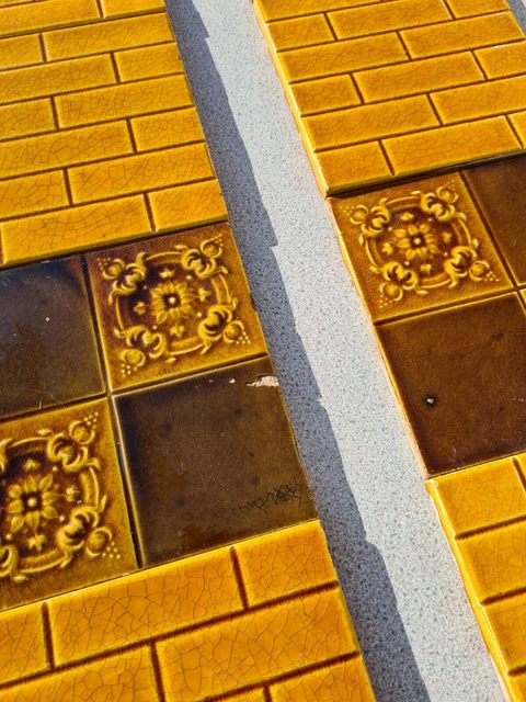 Set of Antique Fireplace Tiles, early 1900s AE4 2