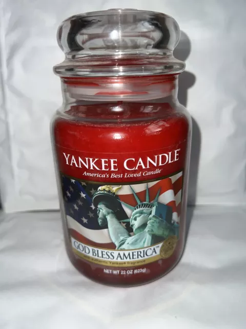 Yankee Kerze großes Glas Gott segne Amerika 22oz 623g A Burners Traum