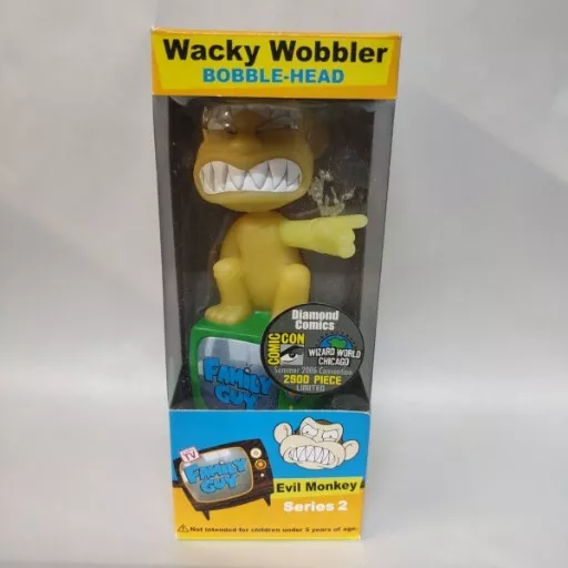 WACKY WOBBLER Bobblehead Family Guy Evil Monkey Series 2 Glow in the Dark New WACKY WOBBLER Bobblehead Family Guy Evil Monkey Series 2 Glow in the Dark New