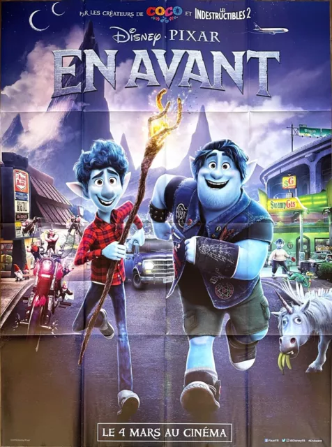 Affiche Cinéma EN AVANT 120x160cm Poster /  PIXAR / Walt Disney / ONWARD