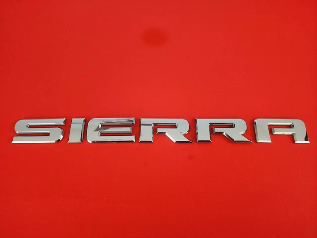 2007-2018 Gmc Sierra Side Left Right Emblem Badge Symbol Chrome Oem Sign 2009