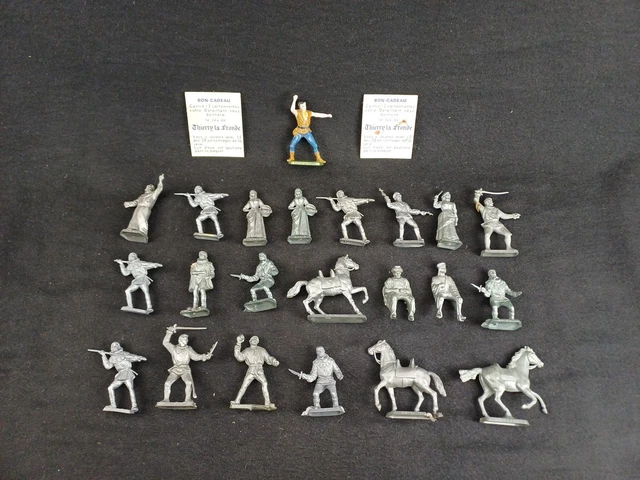 10 Figurines Vintage ORTF – Thierry La Fronde – 1964 – CODEC – MOKAREX – GENRE