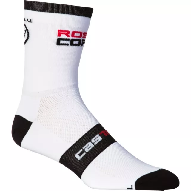 Paire de chaussettes CASTELLI ROSSO CORSA Blanche 13 p. S-M 35-39