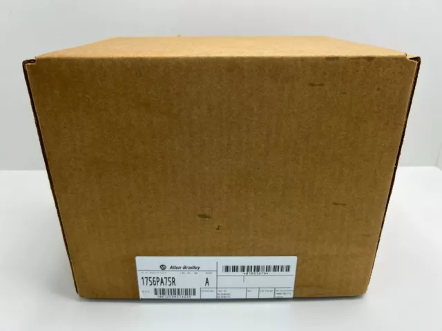 Surplus Sealed AB 1756-PA75R /A ControlLogix Redundant Power Supply