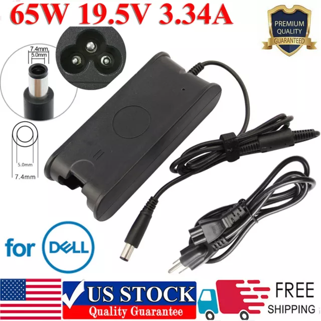 For DELL Latitude D620 D630 D800 D830 PA10 65W AC Adapter Charger Power Cord F