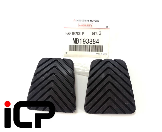 thumbnail interactive-video image 1 of 2x Brake & Clutch Pedal Pad Rubber Covers For Mitsubishi Lancer Eclipse - MB193884 1 of 6