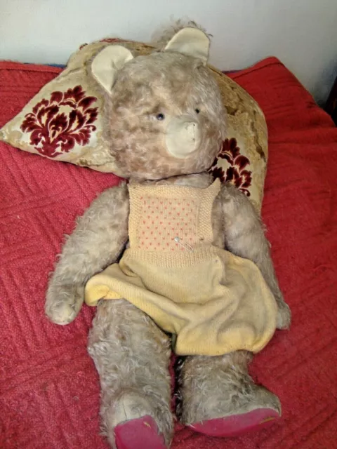 Ancien Et Bel Ours En Peluche