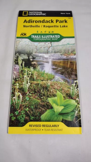 Trails Illustrated Topo Map Adirondack Park Lake Northville / Raquette Lake #744