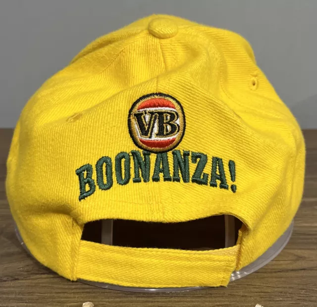 VB Boonanza Australia Cricket Yellow Adjustable Victoria Bitter Cap OSFM 3