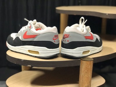 NIKE AIR MAX 1 Chili White Varsity Red Grey Size 8.5 2003' 306345 - 161  $130.00 - PicClick