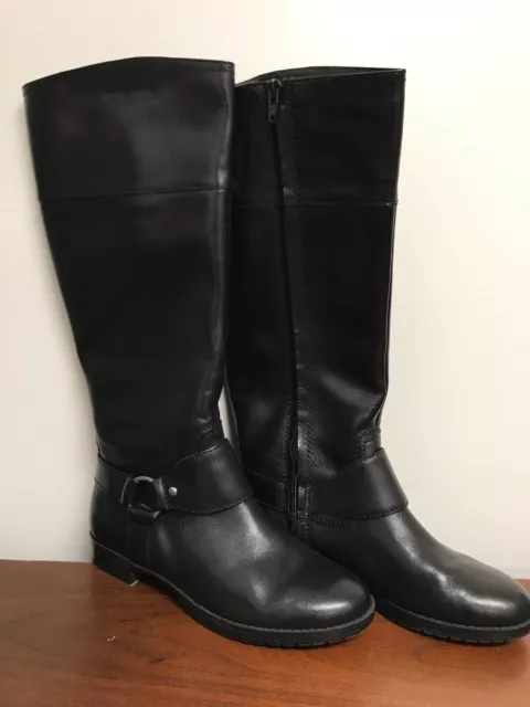 Ralph Lauren Collection Knee High Sulita Riding Boot Women size 6 Black Leather 3