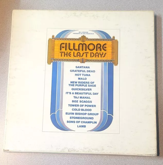 FILLMORE THE LAST DAYS- With 3 VINYL LPS with Covers, & BOOKLET,  7" 45 rpm