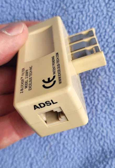 FILTRE ADSL / VDSL / XDSL Box internet, fiche gigogne mâle et femelle ...