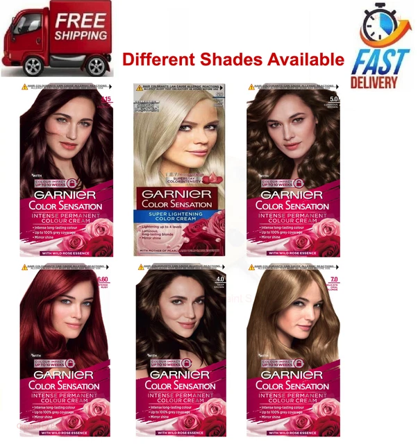 GARNIER COLOR SENSATION Intense Permanent Hair Colour Cream Dye ...
