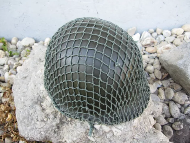 US Army Stahlhelm Khaki Tarnetz Helmnetz Helmet Cover 1944 USMC Navy Marines WK2