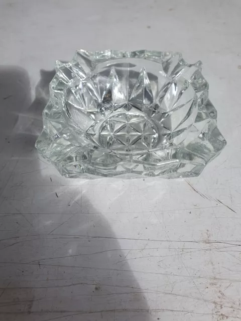 Vintage Heavy Duty Glass Pub Ashtray. Used Immaculate Condition.