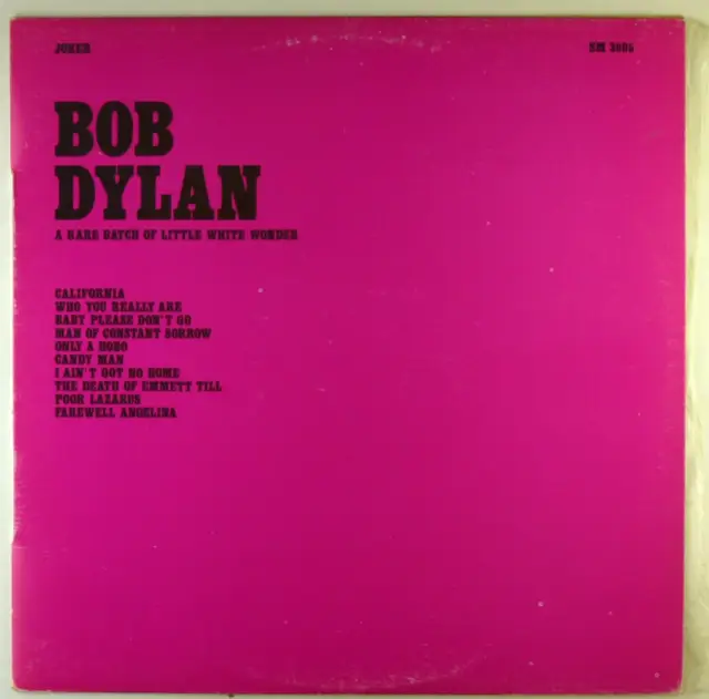 12 " LP - Bob Dylan - White Wonder - C2816 - Cleaned