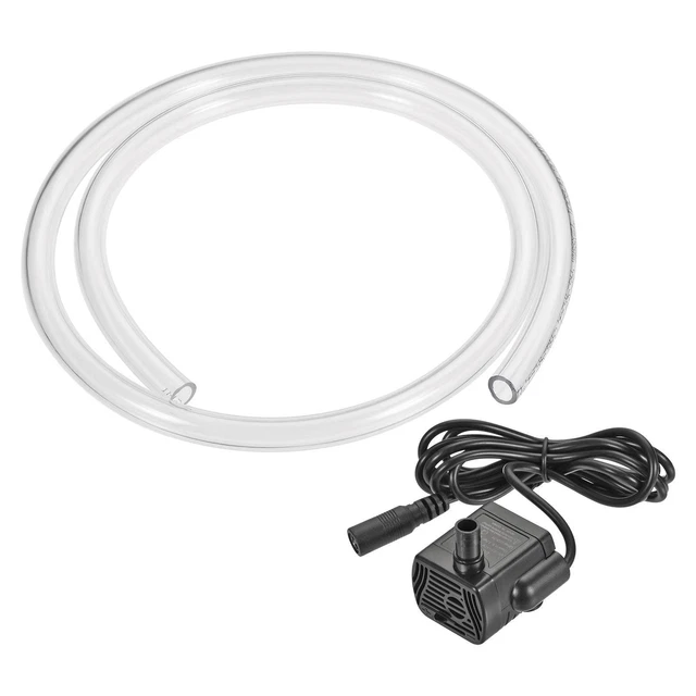 Mini Sumergible Agua Bomba, 3W DC 12V con 3,3 Pies PU Tubos para Jardinería