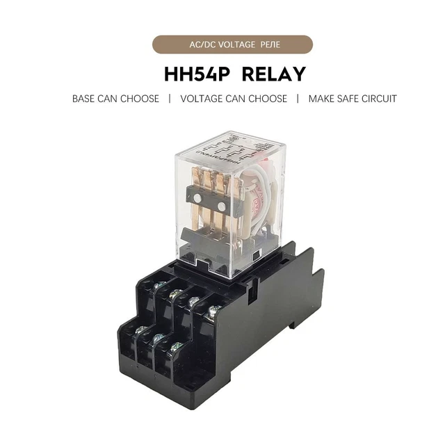 Electro Magnetic Intermediate Relay Switch Miniature General Base Ac 110v 220v