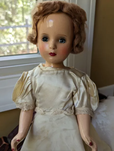 Antique Composition Madame Alexander Fashion Doll Margaret? 17"