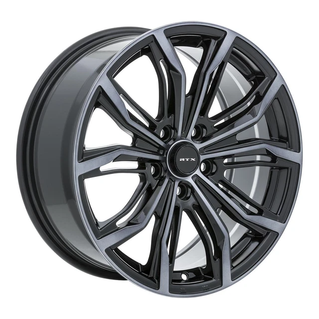 17 INCH BLACK Alloy Wheel Rim for Nissan Kicks, RTX 82434 17x7.5 5x114 ...