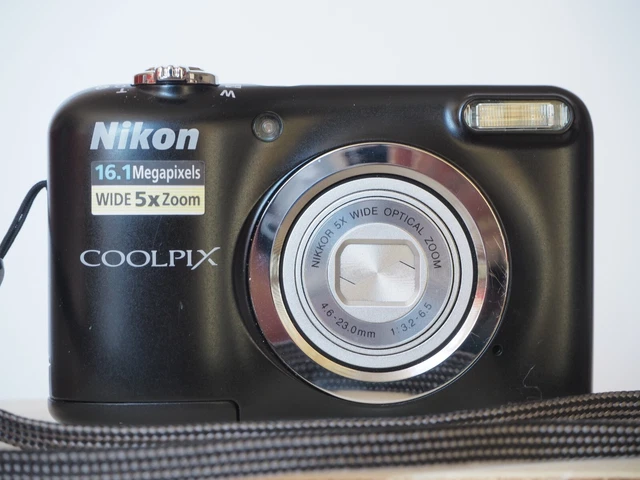 Nikon Coolpix A10 16.1MP CCD Sensor Digital Camera 26-130mm equiv f/3.2 Black