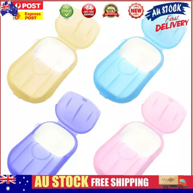 20pcs/Box Disposable Soap Papers Portable Travel Hand Washing Scented Slice