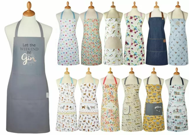 Cooksmart Cotton Twill Chef Cooking Baking Kitchen Pinny Apron with Pocket