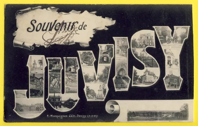 cpa FRANCE Ecrite en 1905 Souvenir de JUVISY SUR ORGE (Essonne)