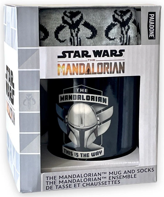 New STAR WARS ~ THE MANDALORIAN MUG + SOCKS  BOX SET Disney Licensed Merchandise