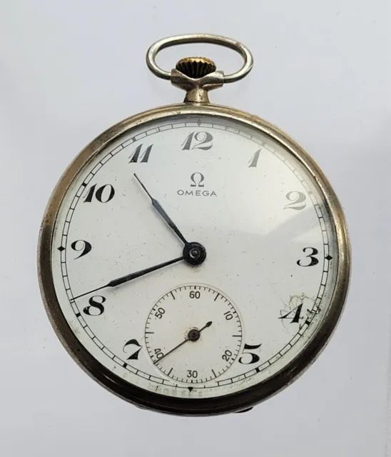 c.1947 Omega Pocket Watch 330 8 Running Well / Good Working Order P133