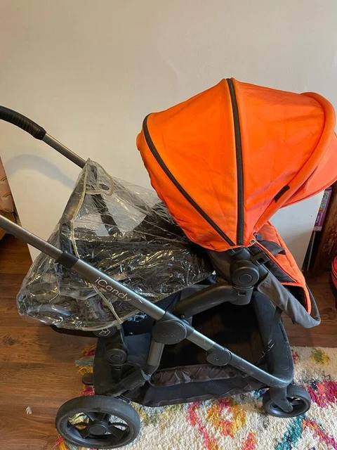 iCandy Orange Double Twin - pram basinette travel cot pushchair buggy stroller