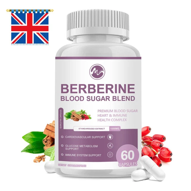 Berbérine 600 Mg Par Gélule - Complément Alimentaire Pour La Santé Cardiaque Et La Glycémie