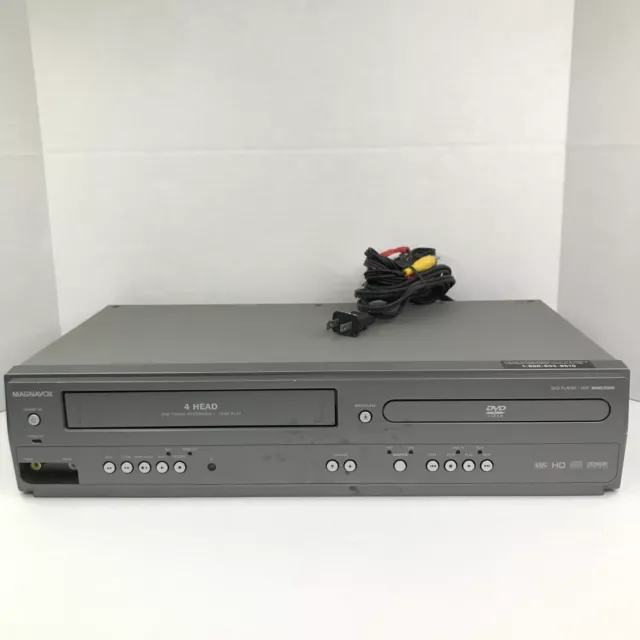 MAGNAVOX MWD2206 VCR DVD Combo Player VHS with Cables - TESTED & WORKS ...