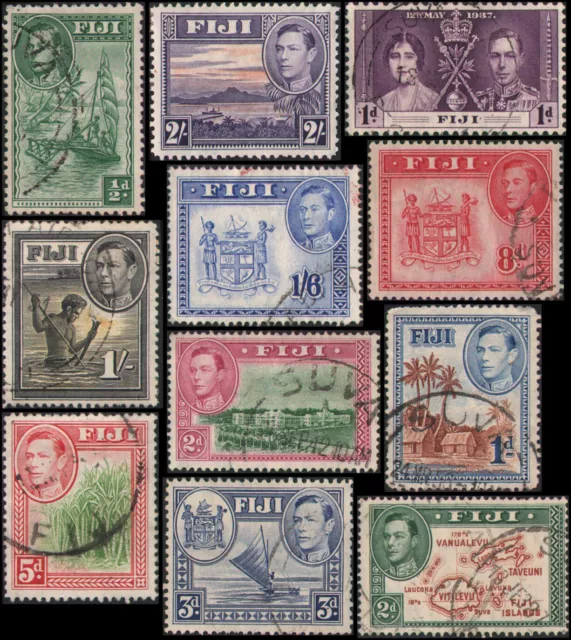 Fiji #114//129 mixed mint and used