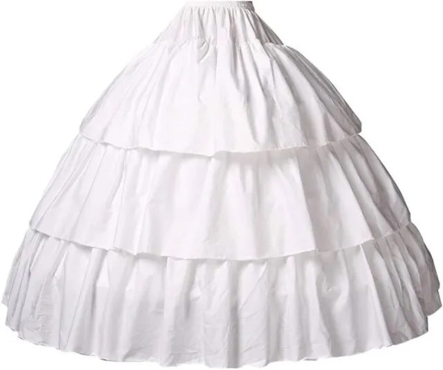 BEAUTELICATE Kids Petticoat Underskirt Girls Crinoline Pure Cotton Half slip 27"