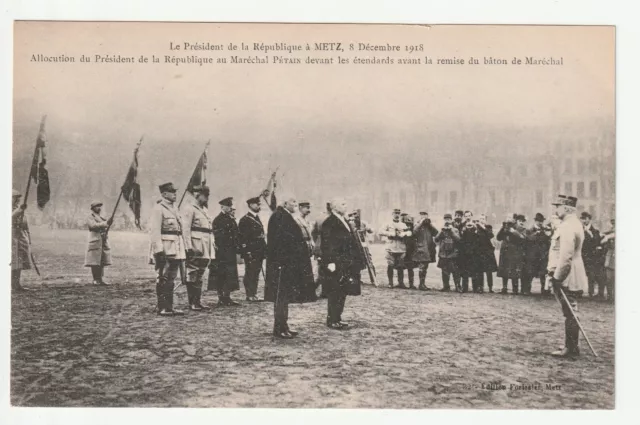 METZ - Moselle - CPA 57 - Military - 1918 Handover of the Baton to Marshal Pétain