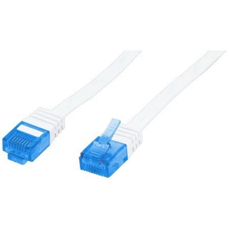 3 cavi patch piatte LogiLink CAT5e UTP AWG 30 bianco, 10 M