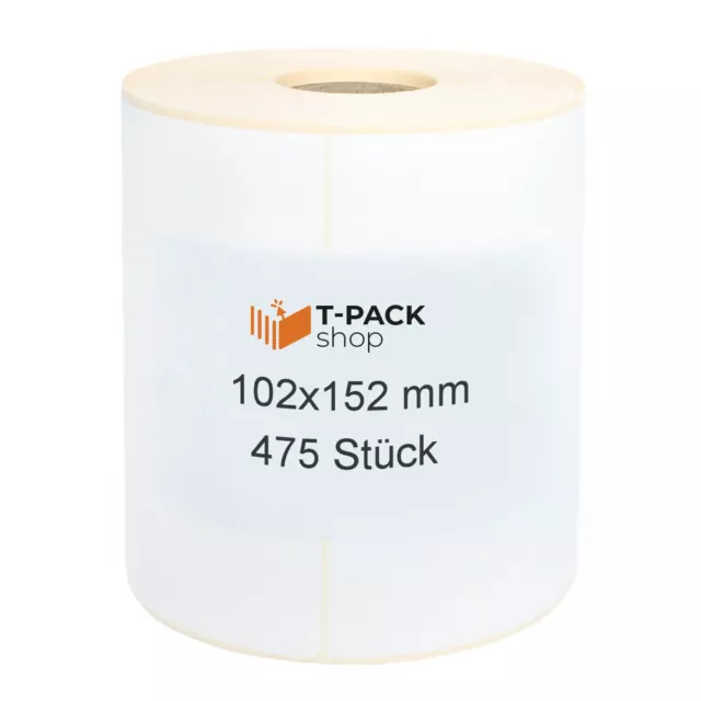 Thermotransfer Versand Etiketten Labels 475 Stk. auf Rolle 102x152 mm Zebra DHL