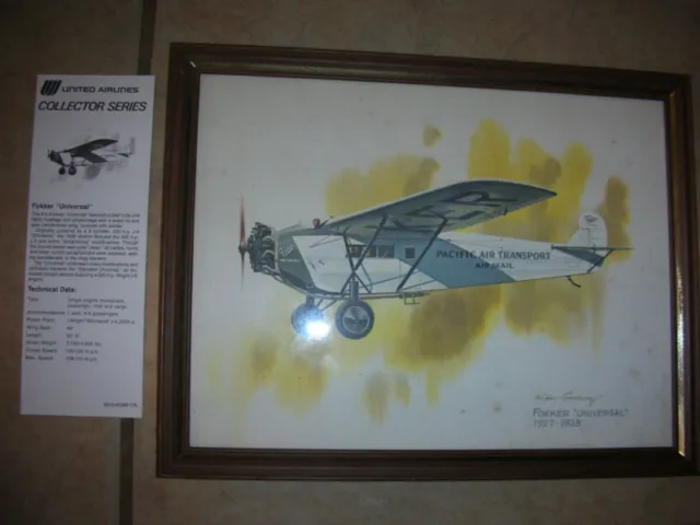 United Airlines "Fokker Universal"  Print