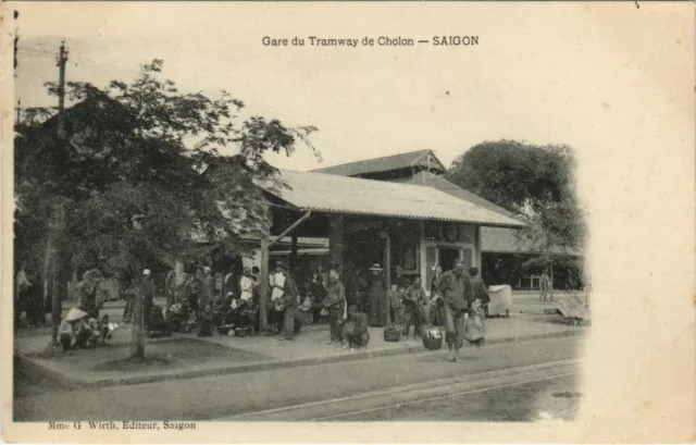 CPA AK Saigon - Gare du Tramway de Cholon VIETNAM (1068279)