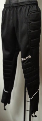 Reusch PANTALONE PORTIERE REUSCH TG L NERO IMBOTTITO FIANCHI/GINOCCHIA PERFETTE COND. 