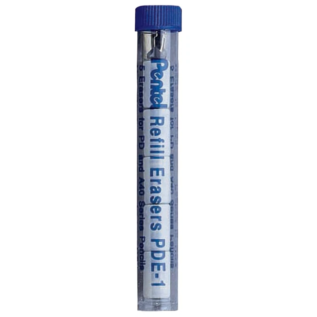 PDE1 PENTEL ERASER Refills for Mechanical Pencils, White Erasers, 2