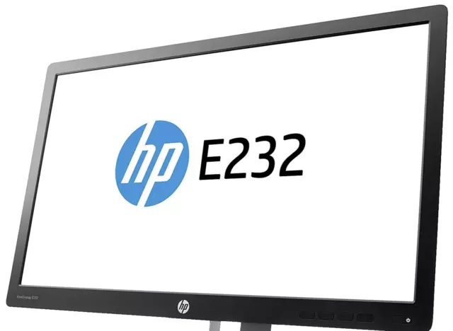 Hp E232 23" Fhd Widescreen Led Backlit D-Port Hdmi Vga Monitor Display No Stand