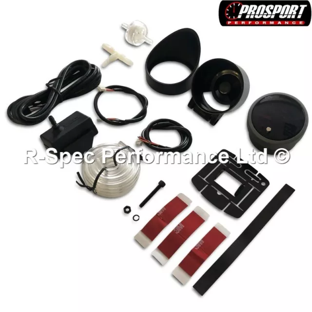 Prosport 60 mm JDM Dual Display Schrittmotor Warnung Turbo Boost Messgerät - BAR 2