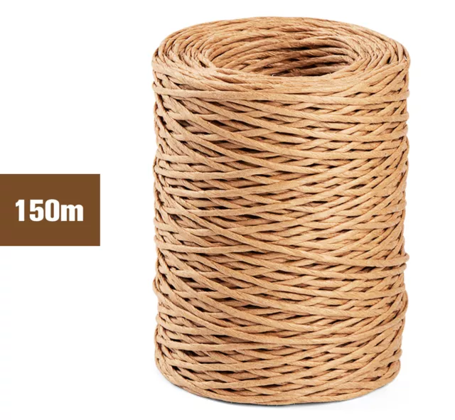 150m Drahtkordel Ø2mm Kordel Papierdraht Papierkordel Braun zum Bastel
